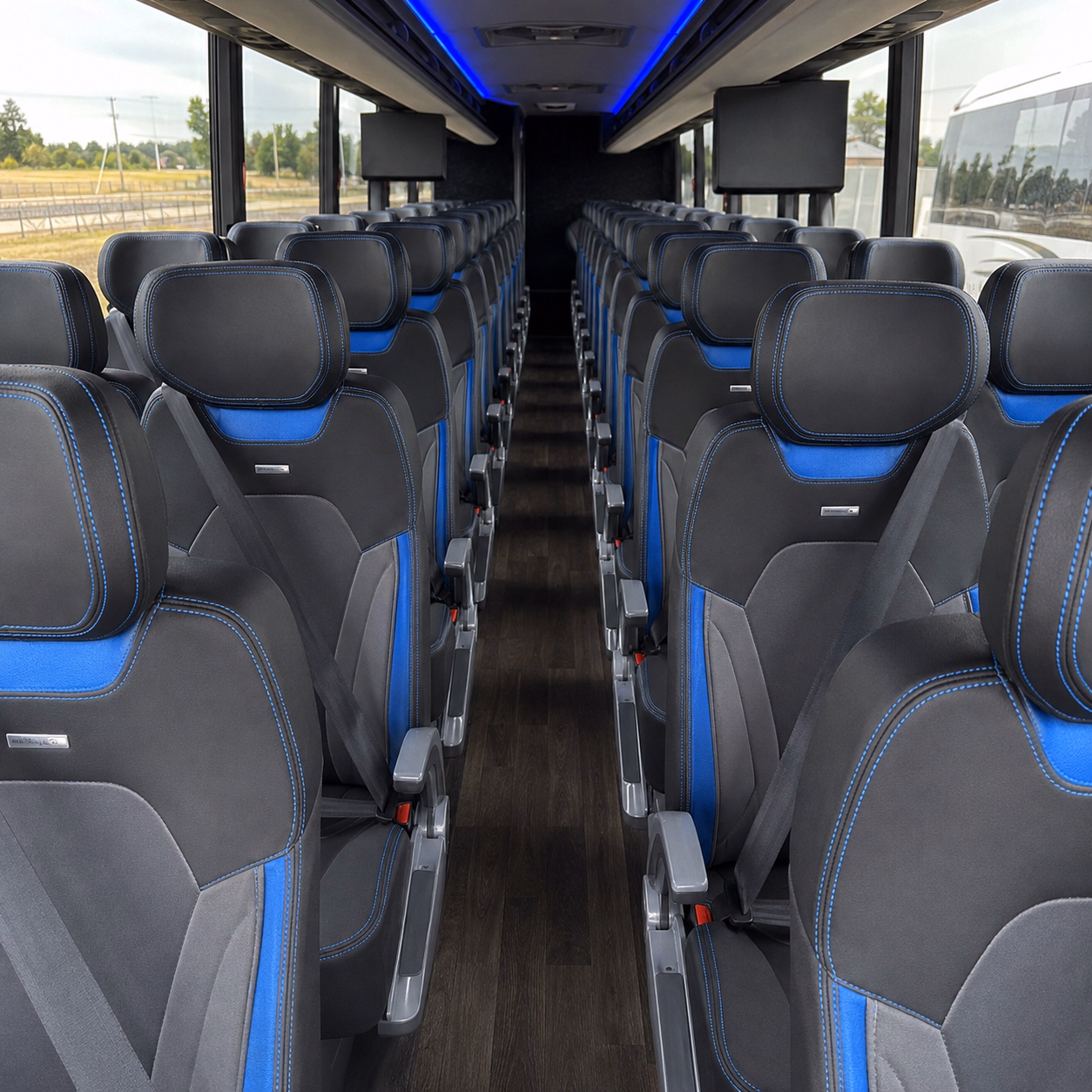 ventura charter bus inside